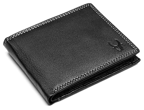Basssy Rfid Protected Leather Wallet For Men, Black