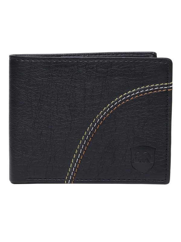 Basssy Branded Stylish Men's Pu Leather Wallet/Purse, Black